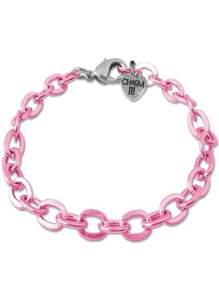 pink chainlink bracelet
