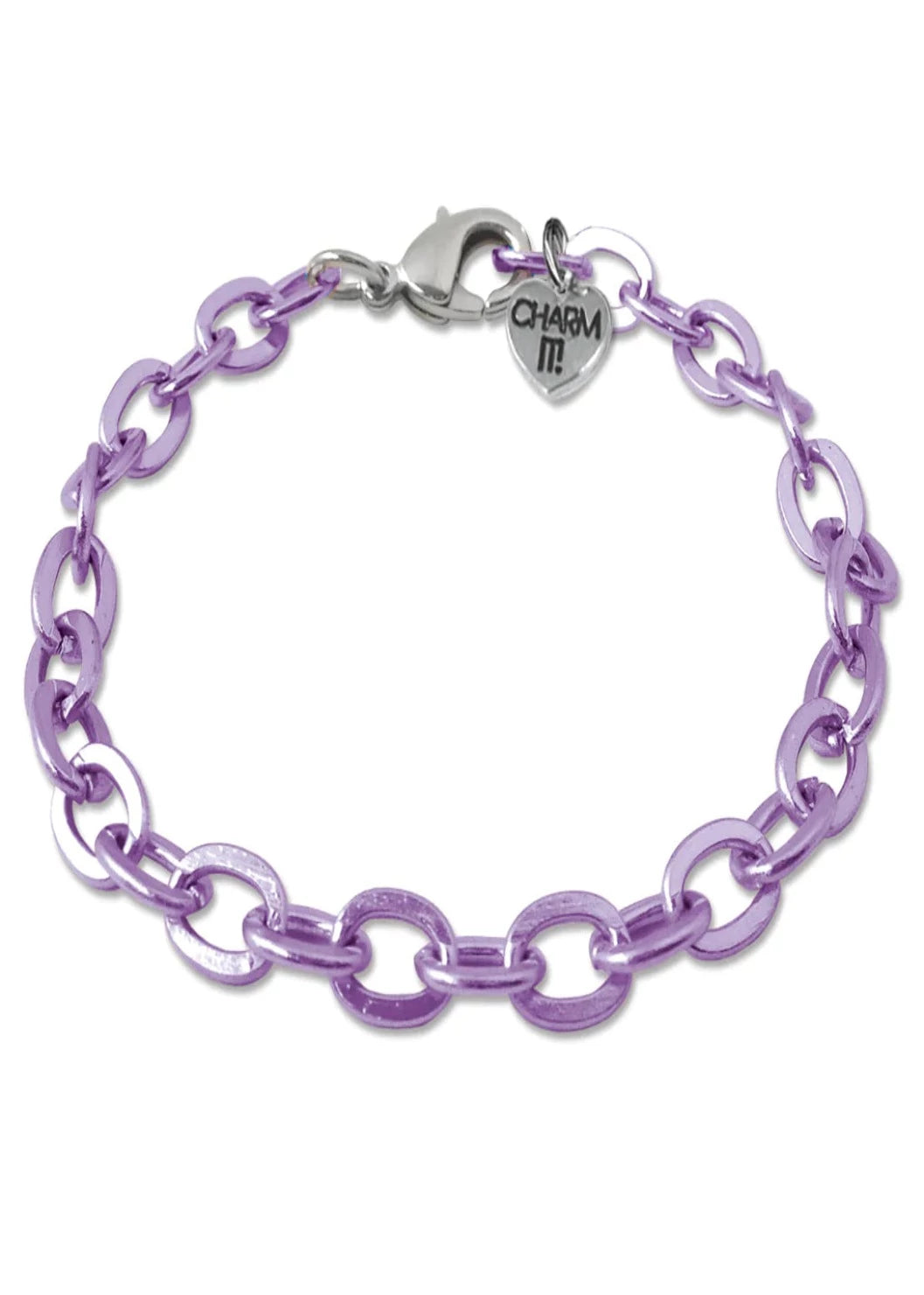 girls purple chainlink bracelet