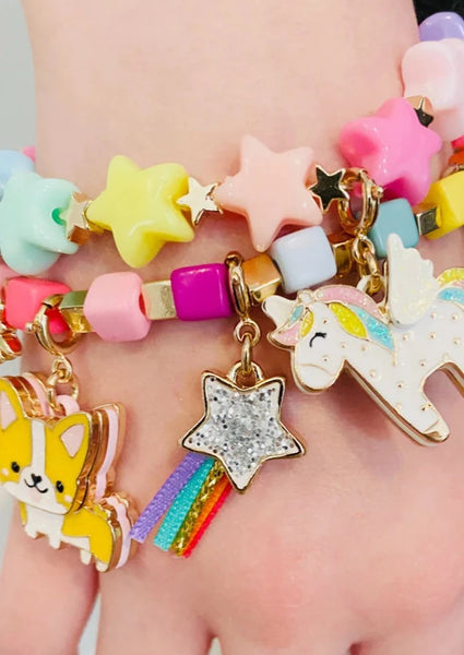 stretch bead bracelet - star