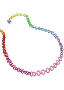 girls rainbow chain necklace