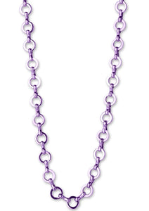 girls purple chain necklace