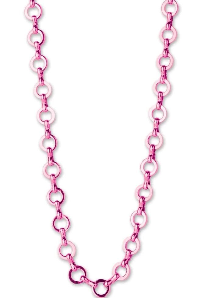 kids pink chain necklace