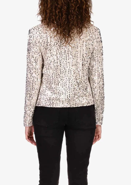 flock sequin blazer
