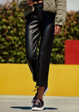 Load image into Gallery viewer, women  faux leather crop pant 
