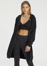 Load image into Gallery viewer, womens city long zip hoodie coat
