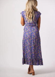 floral print wrap dress