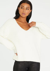 womens cozy v-neck bliss sweater