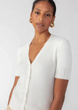 Load image into Gallery viewer, button short sleeve knit cardi top
