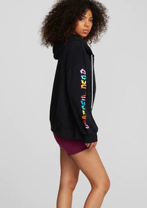 grateful rainbow zip hoodie
