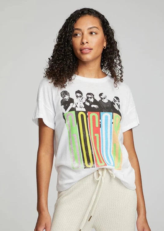 crop band tee the go go`s