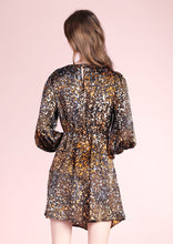 Load image into Gallery viewer, circle cut print long sleeve dress
