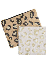 Load image into Gallery viewer, sequin leop print pouch
