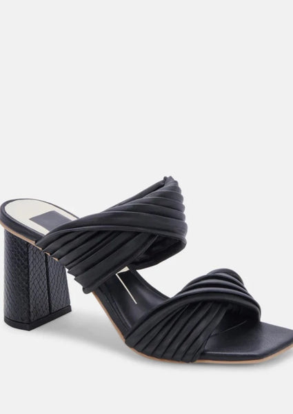 black twist ladies sandal