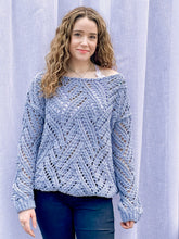 Load image into Gallery viewer, chenille pointelle sweater
