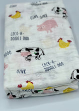 Load image into Gallery viewer, muslin swaddle - farmhouse

