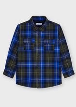 Load image into Gallery viewer, boys jersey lined plaid shacket
