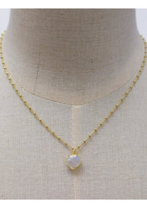 stone heart necklace