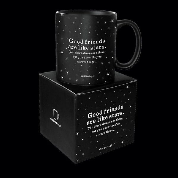 mug- good friends like stars