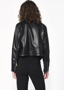 vegan leather moto jacket s865