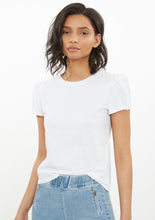 Load image into Gallery viewer, ruffle trim short sleeve tee
