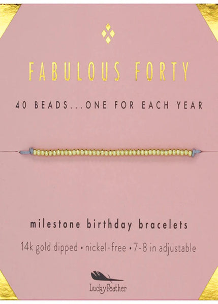 women birthday bracelet 40