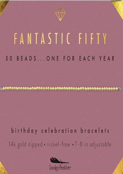 birthday bracelet 50