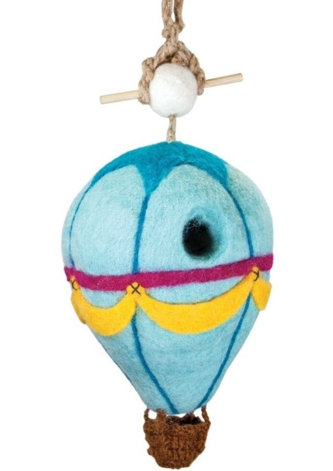 wool birdhouse - air balloon