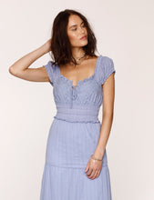 Load image into Gallery viewer, midi eyelet bodice dress
