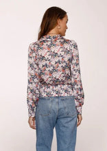 Load image into Gallery viewer, pleat waist long sleeve bloom blouse
