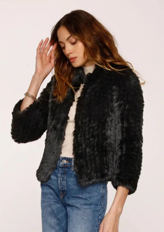 womens faux fur aria jacket