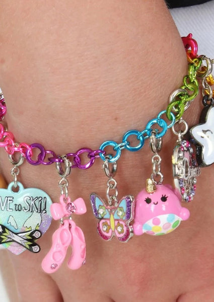 rainbow chainlink bracelet