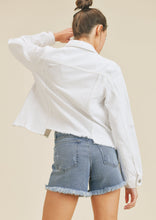 Load image into Gallery viewer, distressed denim jacket s941
