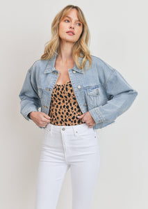 crop denim jacket