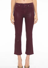 Load image into Gallery viewer, womens high rise boor cut in wine color
