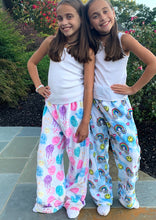 Load image into Gallery viewer, girls lounge pant pastel smiley
