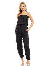 Load image into Gallery viewer, women strapless silky jumpsuit
