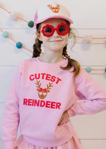 girls reindeer sweatshirt