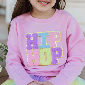 girls hip hop patch sweatshirt
