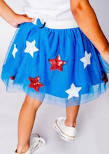 Load image into Gallery viewer, girls patriotic star tutu
