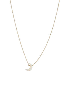gold filled necklace moon