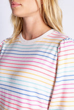 Load image into Gallery viewer, button sleeve stripe sweater
