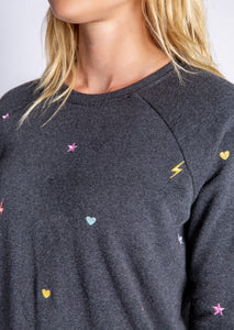 women embroidered sweatshirt