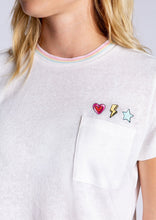 Load image into Gallery viewer, embroidered pocket short sleeve tee
