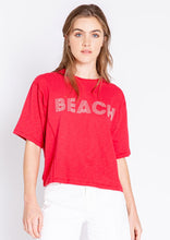Load image into Gallery viewer, embroidered beach t
