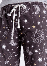 Load image into Gallery viewer, celestial print flannel pant
