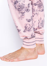 Load image into Gallery viewer, rose print lounge pant
