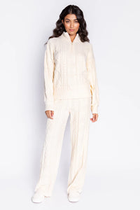 cable chenille pant