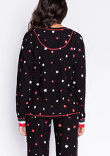 Load image into Gallery viewer, waffle jammie pj set stars
