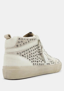 studded hitop sneaker