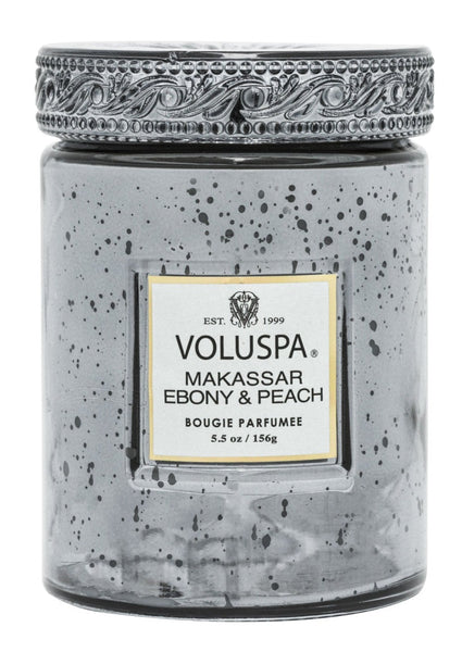 small jar peach candle 